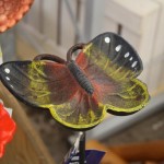 Bird bath butterfly