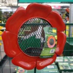 Bird feeder flower red