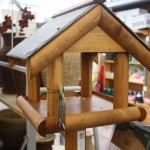 Bird feeding platform wood