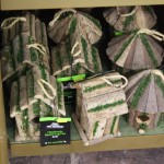 Handmade wooden hut for birds