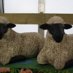 Plastic animals for gardens lambs Plastic animals for gardens lambs