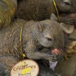 Plastic animals for gardens squirrel Plastic animals for gardens squirrel
