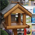 Wooden bird platform