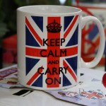 Keep calm and carry on mug