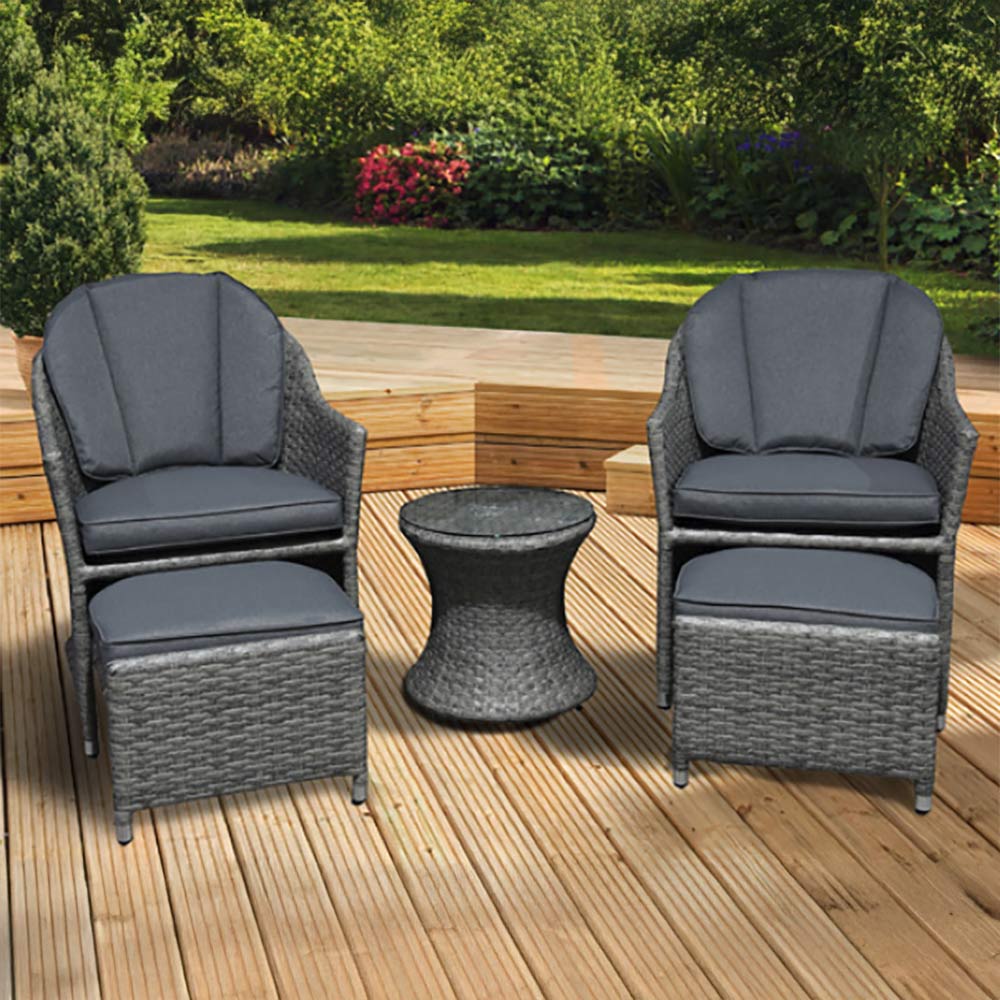 Corfu Rattan Companion Set